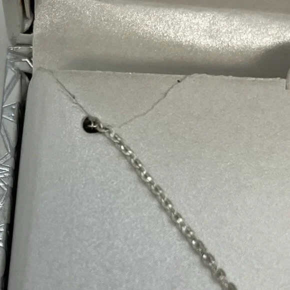 Disney 90 Years Mickey Mouse Silver Plated Swarovski Crystal 18 Inch Necklace - Picture 6 of 16